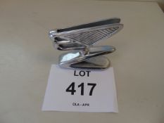 BENTLEY Polished Aluminium Desk / Paper Weight 18cms x 18cms