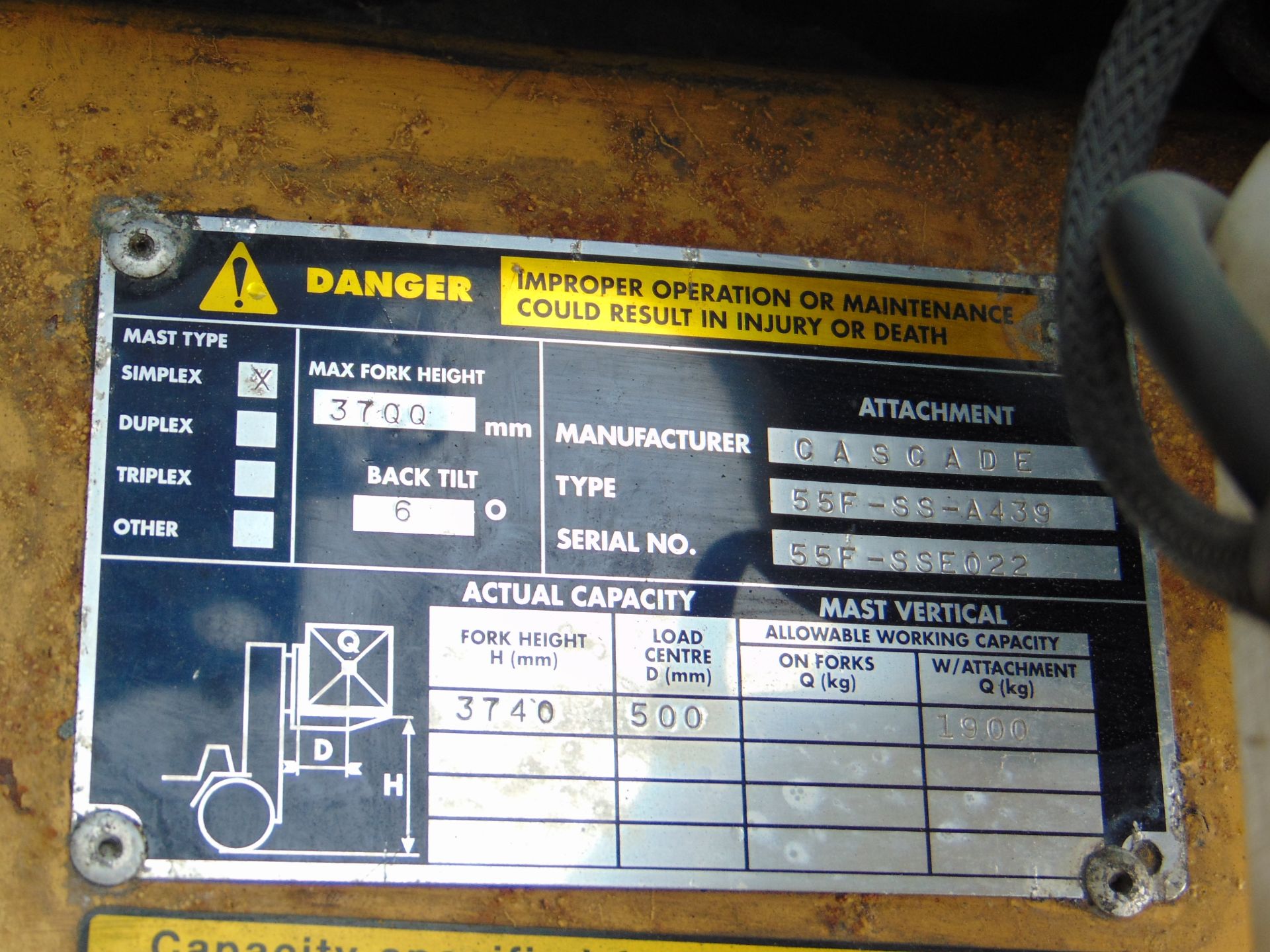 Caterpillar DP25K Counter Balance Diesel Forklift ONLY 3,725 HOURS! - Image 23 of 24