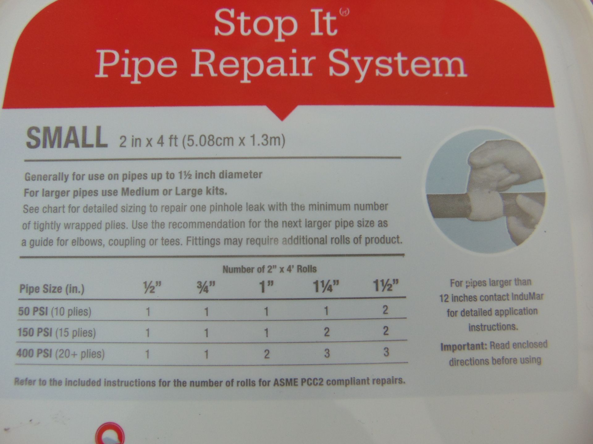 30x Unissued STOP IT Pipe Repair Kits - Bild 4 aus 5