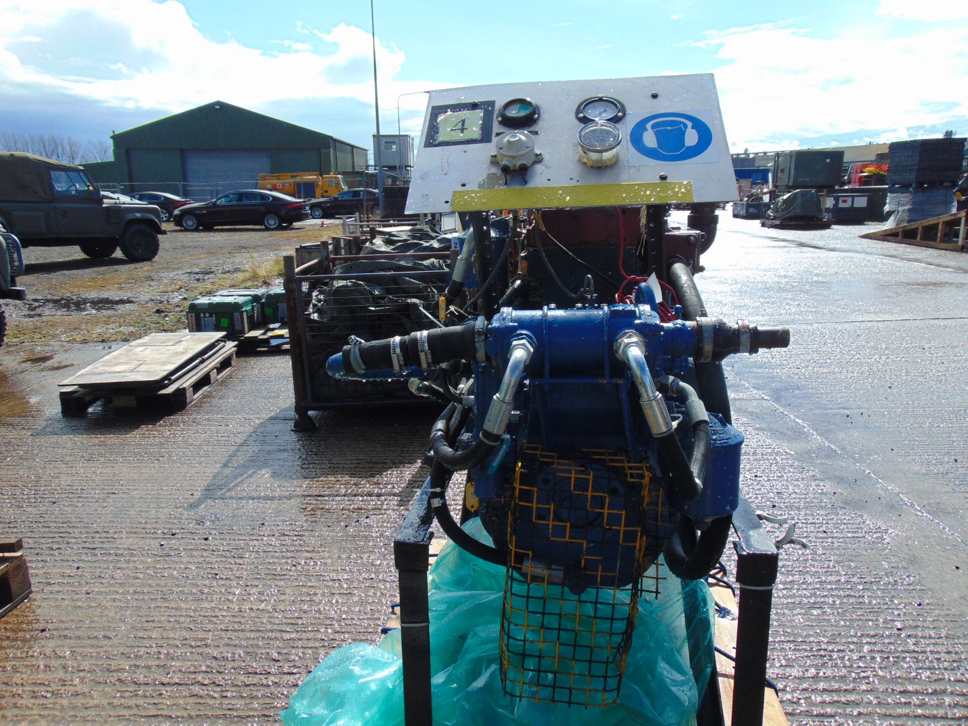 Perkins 6cyl Marine Diesel Engine with Gearbox and Controls as shown from MoD - Image 5 of 11