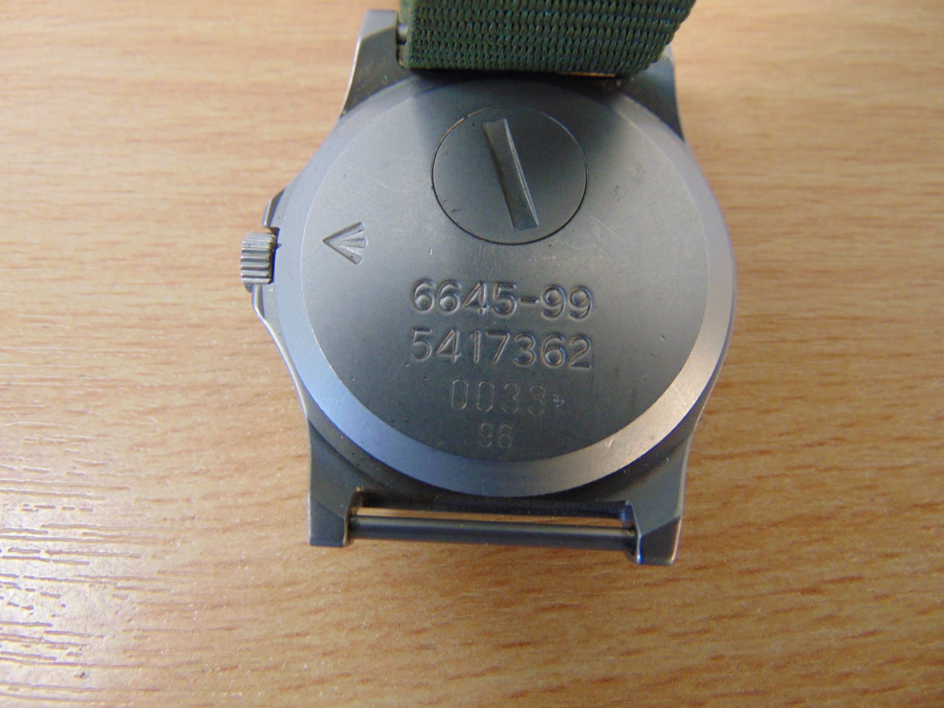 Very Rare CWC British Service Watch Serial No 0033 with Date Adjust Nato Marks Date 1996 - Image 3 of 4