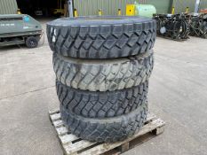 Qty 4 x Goodyear 12.00R20 G388 Unisteel tyres, unused still with bobbles