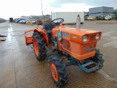 V.Nice Kubota L 1501 DT Diesel 4x4 Compact Tractor c/w Kubota RS 1351 Rotavator 628 hours only
