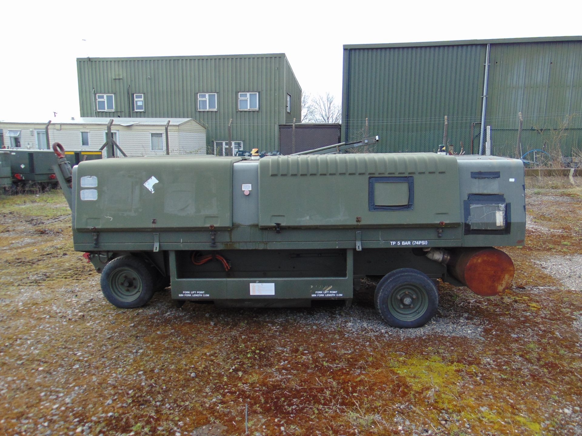 60 KVA plus 28 Vdc Diesel GPU Generator fitted Cummins 6 cly Diesel 3600 hrs From RAF - Image 2 of 17