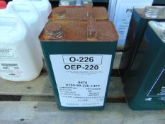 2x 5 litre Drums of OEP-220 Lubricating Gear Oil for extreme pressures Grade SAE 80W-90