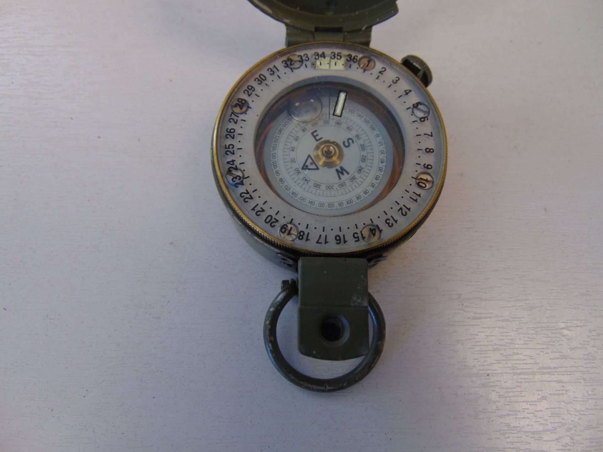STANLEY LONDON BRITISH ARMY ISSUE BRASS COMPASS IN MILS NATO MARKS - Image 4 of 4
