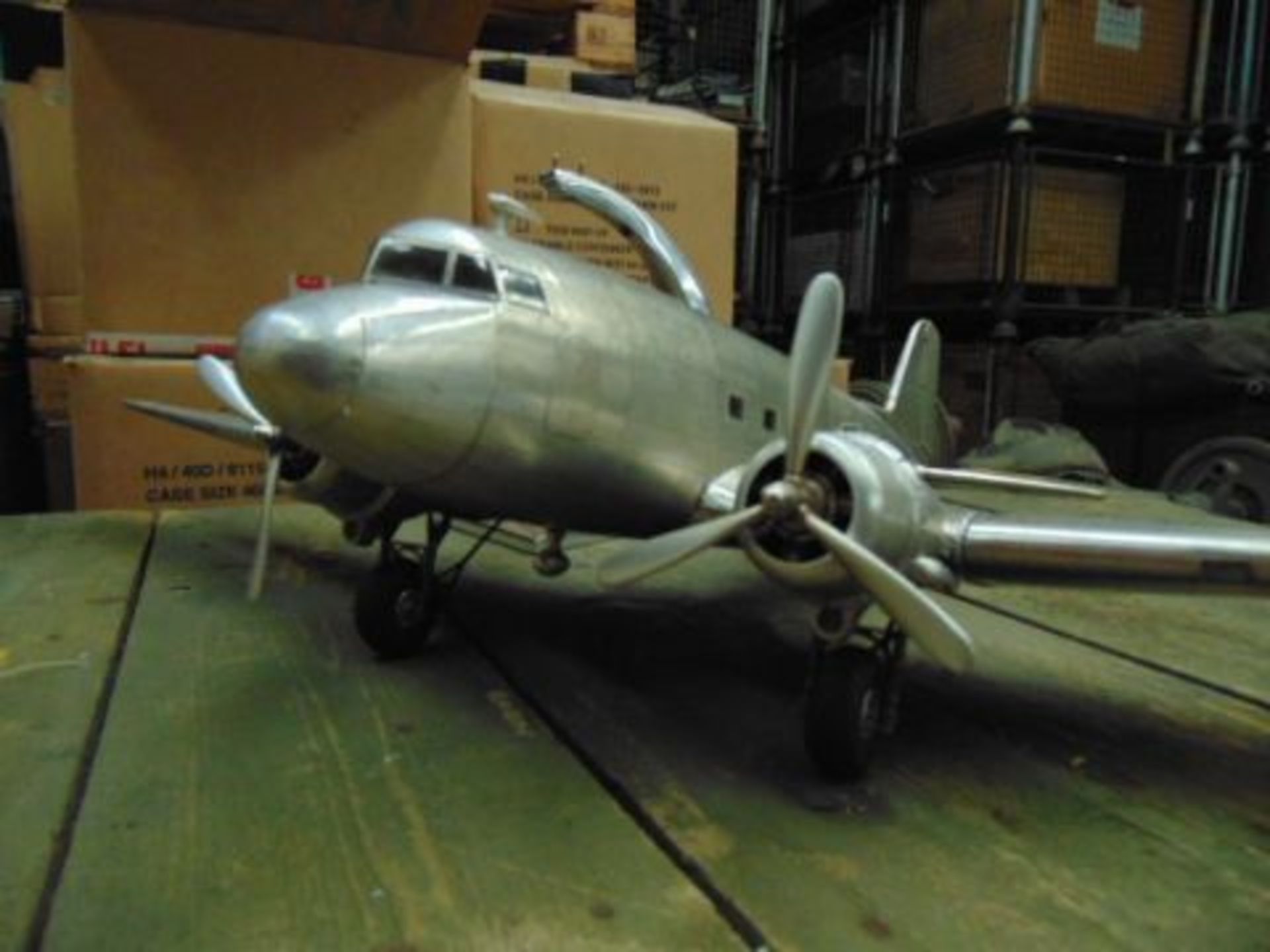 Douglas Dakota DC-3 Aluminium Scale Model. - Image 2 of 7