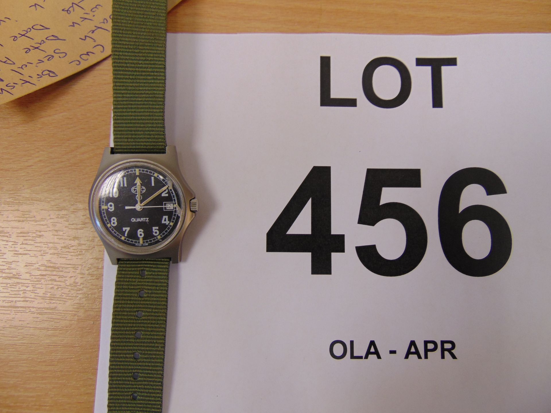 Very Rare CWC British Service Watch Serial No 0033 with Date Adjust Nato Marks Date 1996 - Image 4 of 4