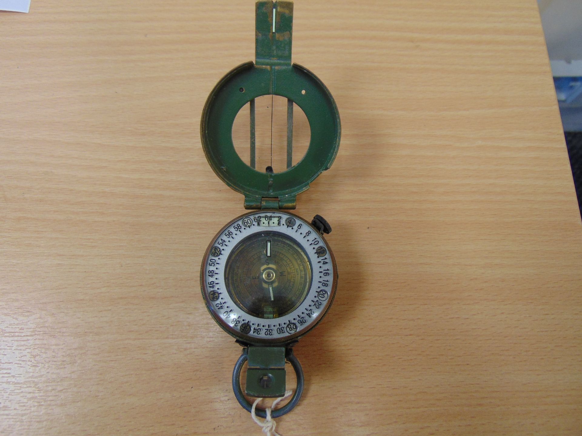 STANLEY LONDON BRITISH ARMY ISSUE BRASS COMPASS IN MILS NATO MARKS - Image 2 of 3