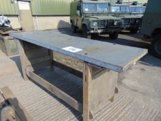 2 x HD Workshop Benches with Steel Top as shown