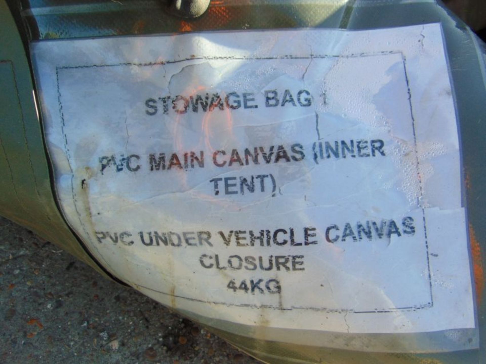 Unissued Vehicle Tent as shown complete with kit. - Image 7 of 11