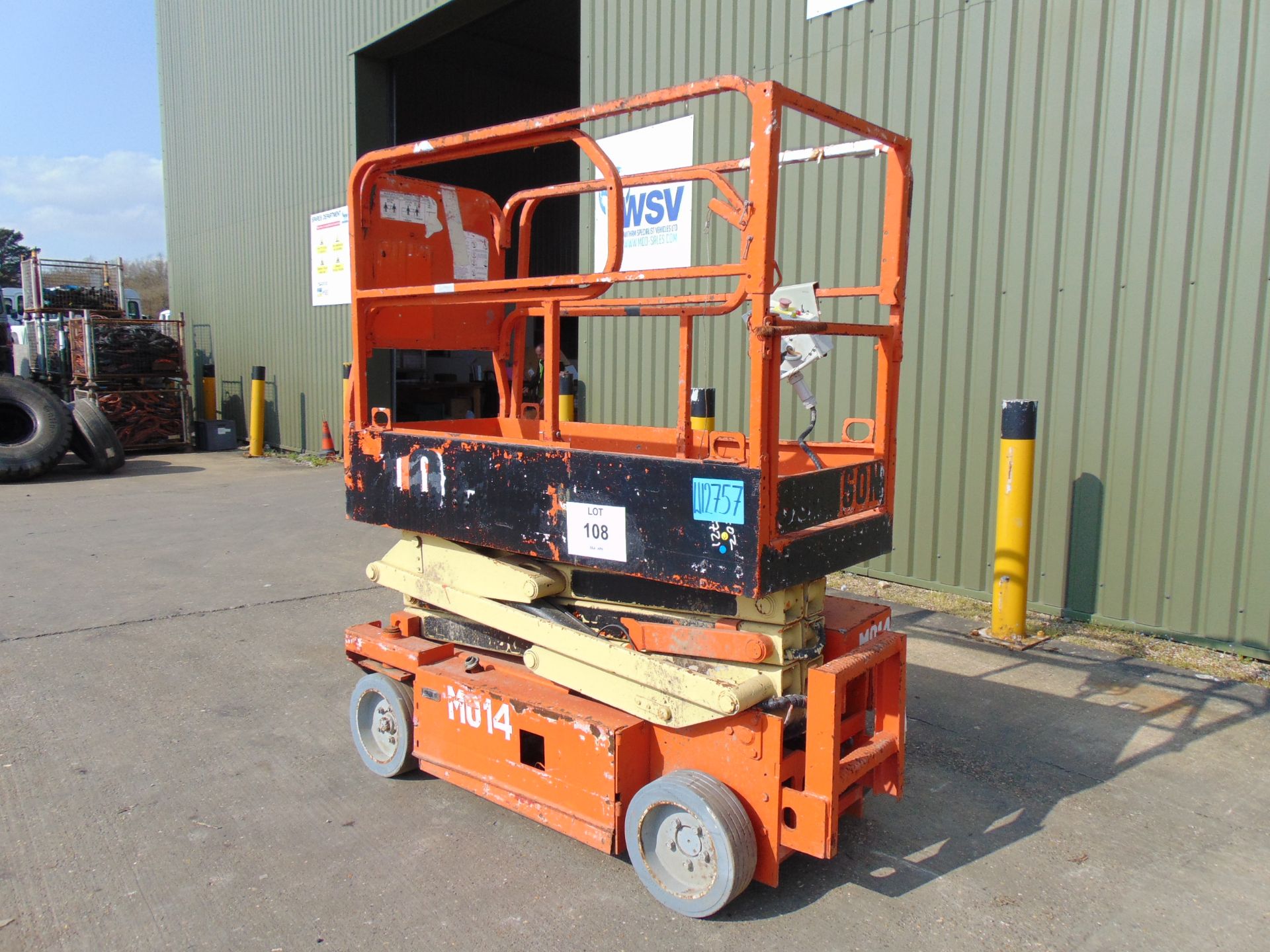 MEC 1932 ES Wheeled Scissor Lift Access Platform as shown - Image 2 of 13