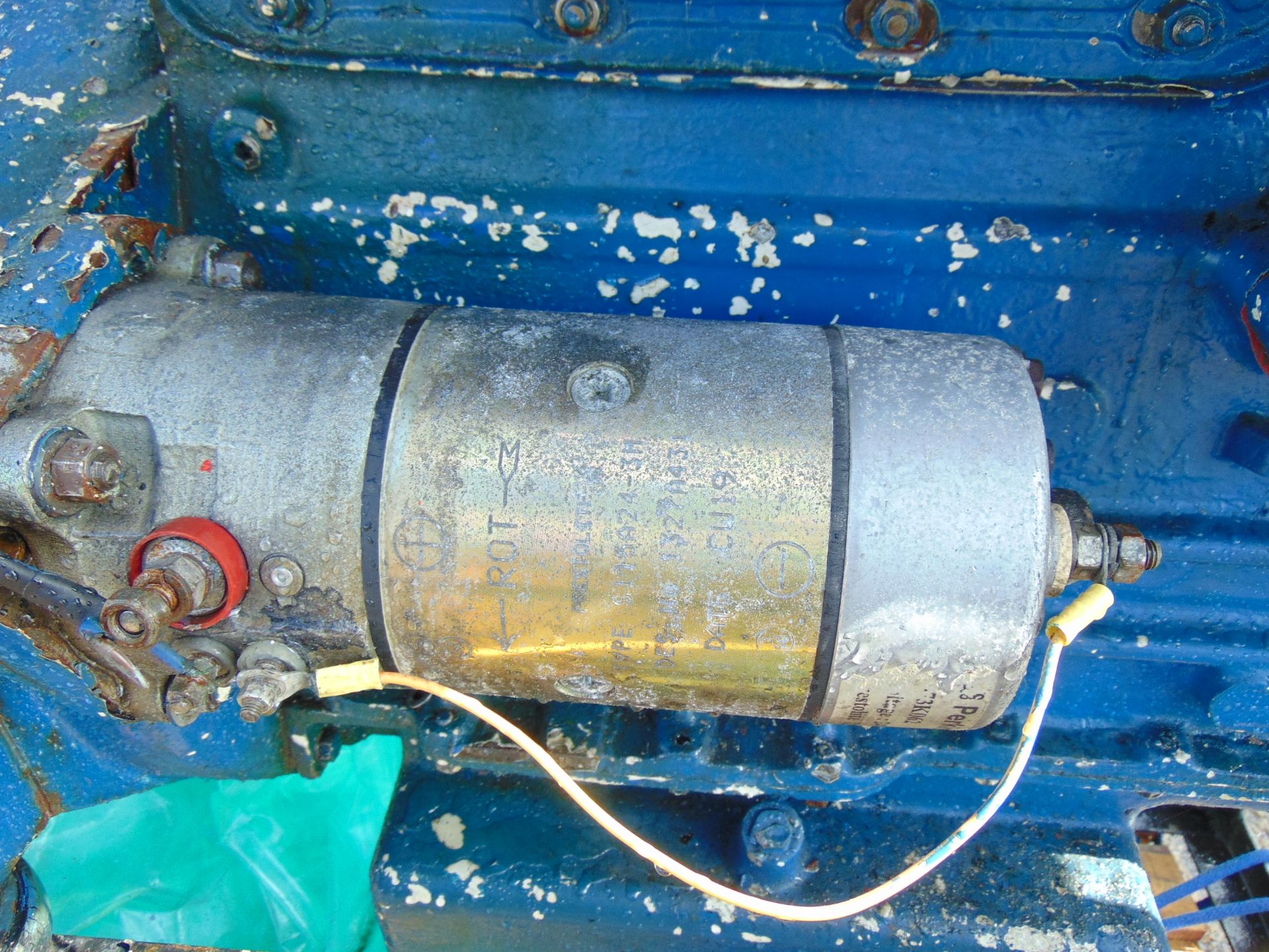 Perkins 6cyl Marine Diesel Engine with Gearbox and Controls as shown from MoD - Image 9 of 11