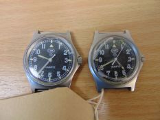 2 x CWC British Military Service Watches, Dated 1997 and 1988