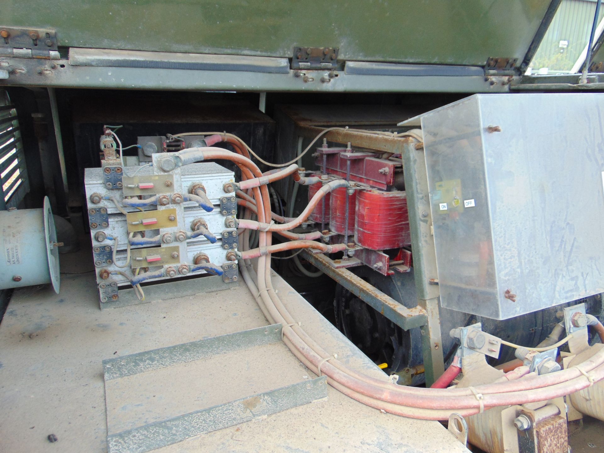 60 KVA plus 28 Vdc Diesel GPU Generator fitted Cummins 6 cly Diesel 3600 hrs From RAF - Image 15 of 17