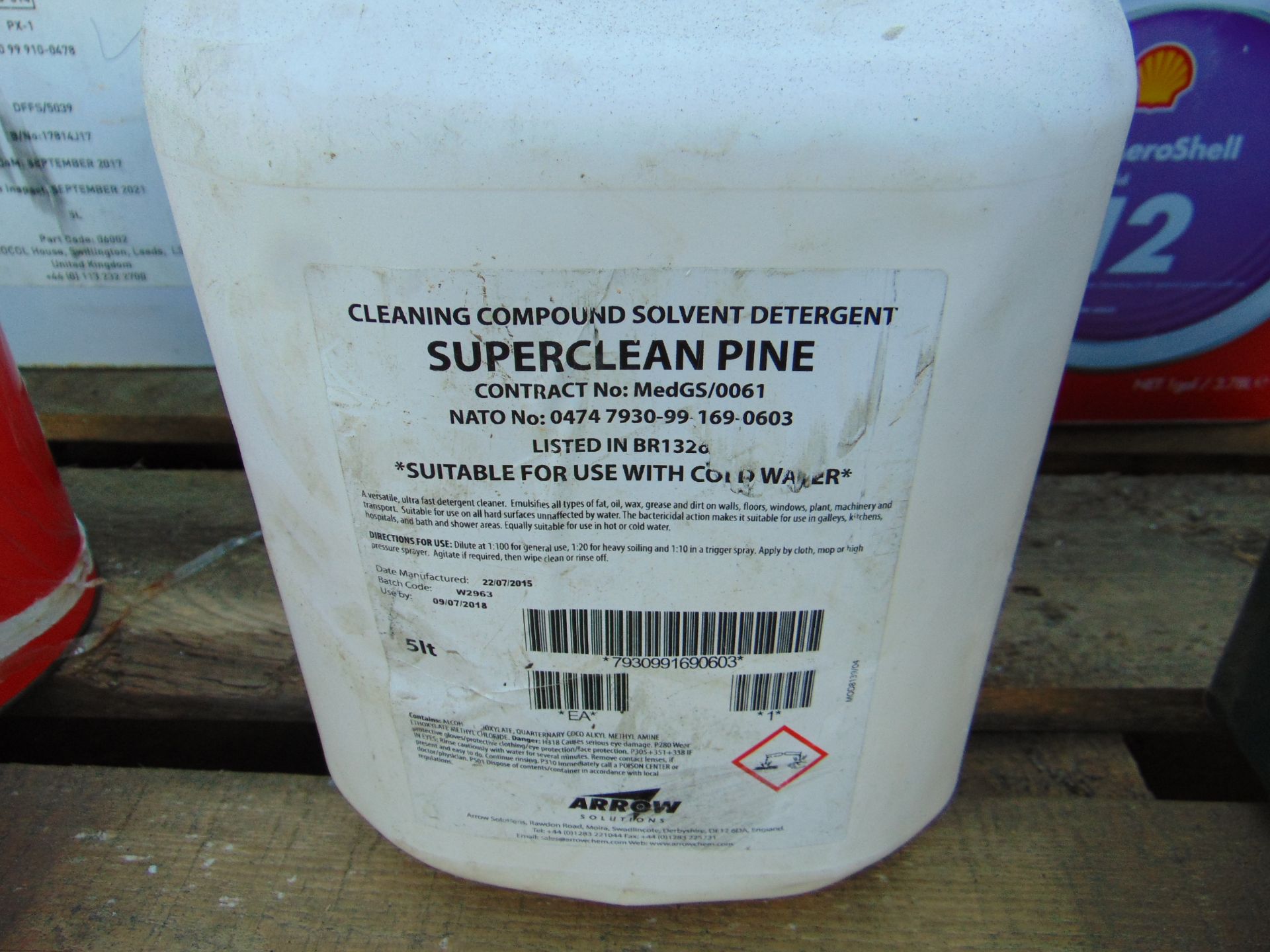 3x 5 litre Superclean Pine General Purpose Detergent Degreaser - Image 2 of 2