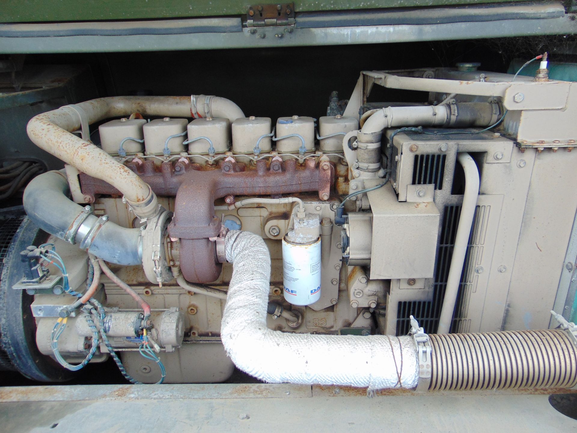 60 KVA plus 28 Vdc Diesel GPU Generator fitted Cummins 6 cly Diesel 3600 hrs From RAF - Image 17 of 17