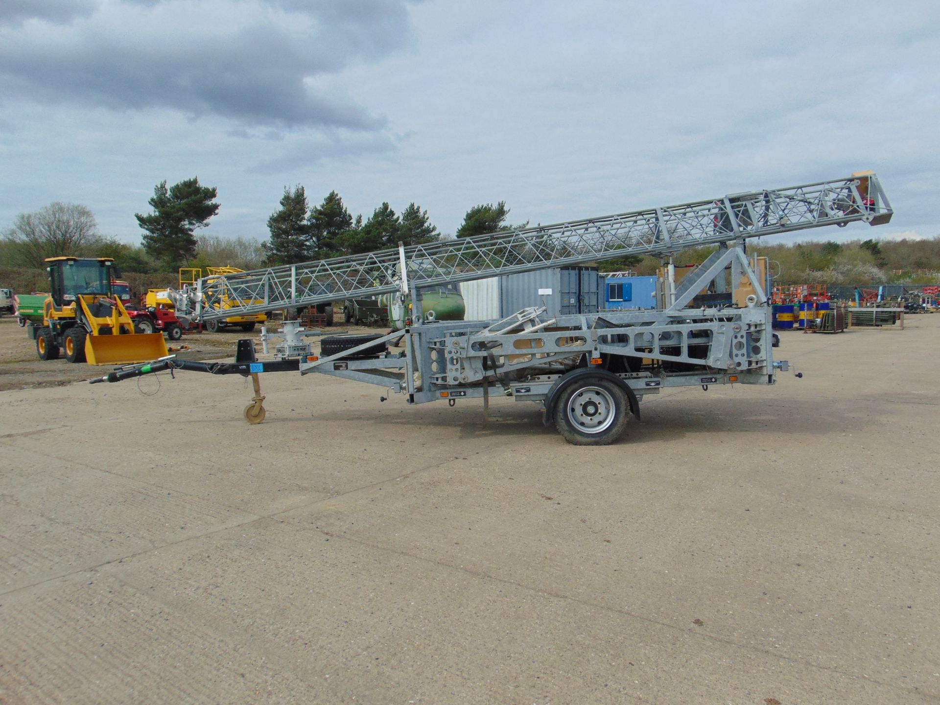 Ex Reserve Sesanti Mobile Surveillance/Communications Tower 21m High Mounted on Single Axle Trailer - Image 4 of 43