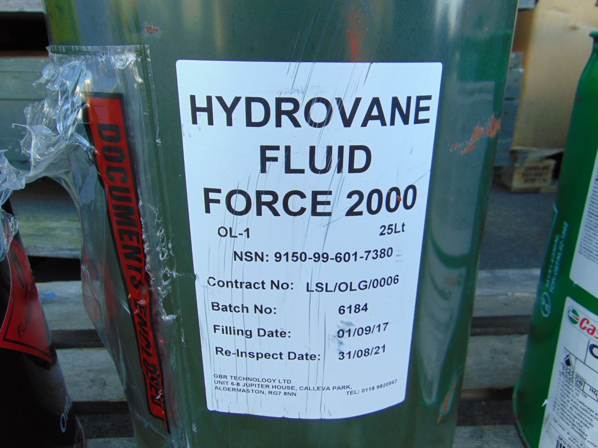 1x 25 litre Drum of Hydrovane Fluid Force 2000 - Image 2 of 2