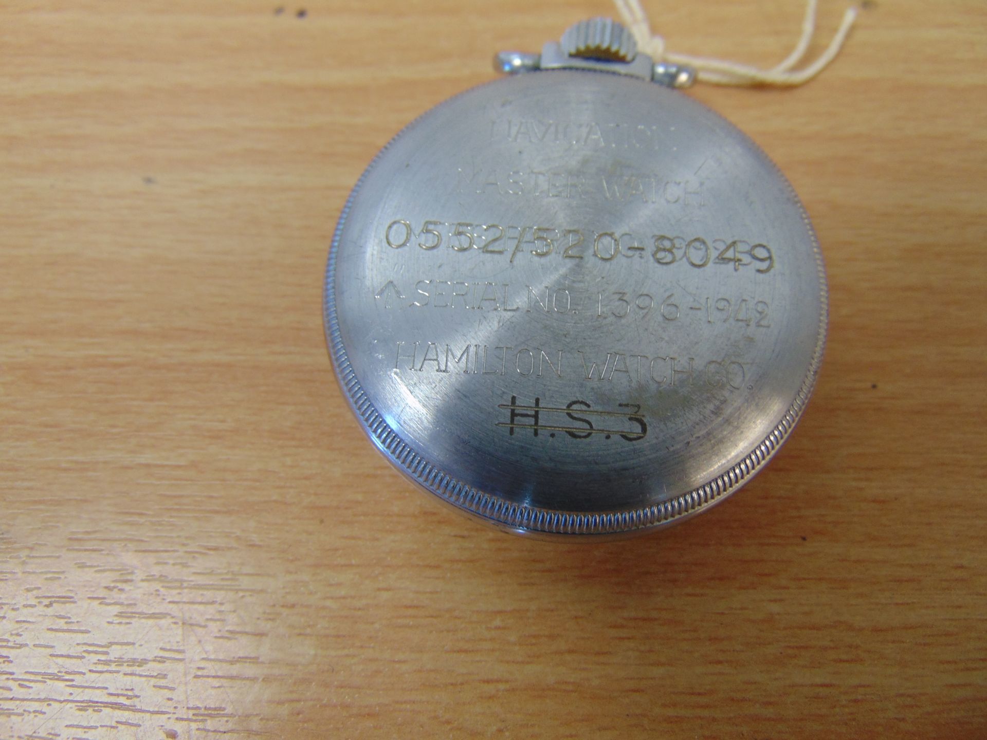 V.Rare Hamilton 22 Jewels Master Navigator Watch Marked US Govt and 0552 Royal Navy - Image 6 of 7