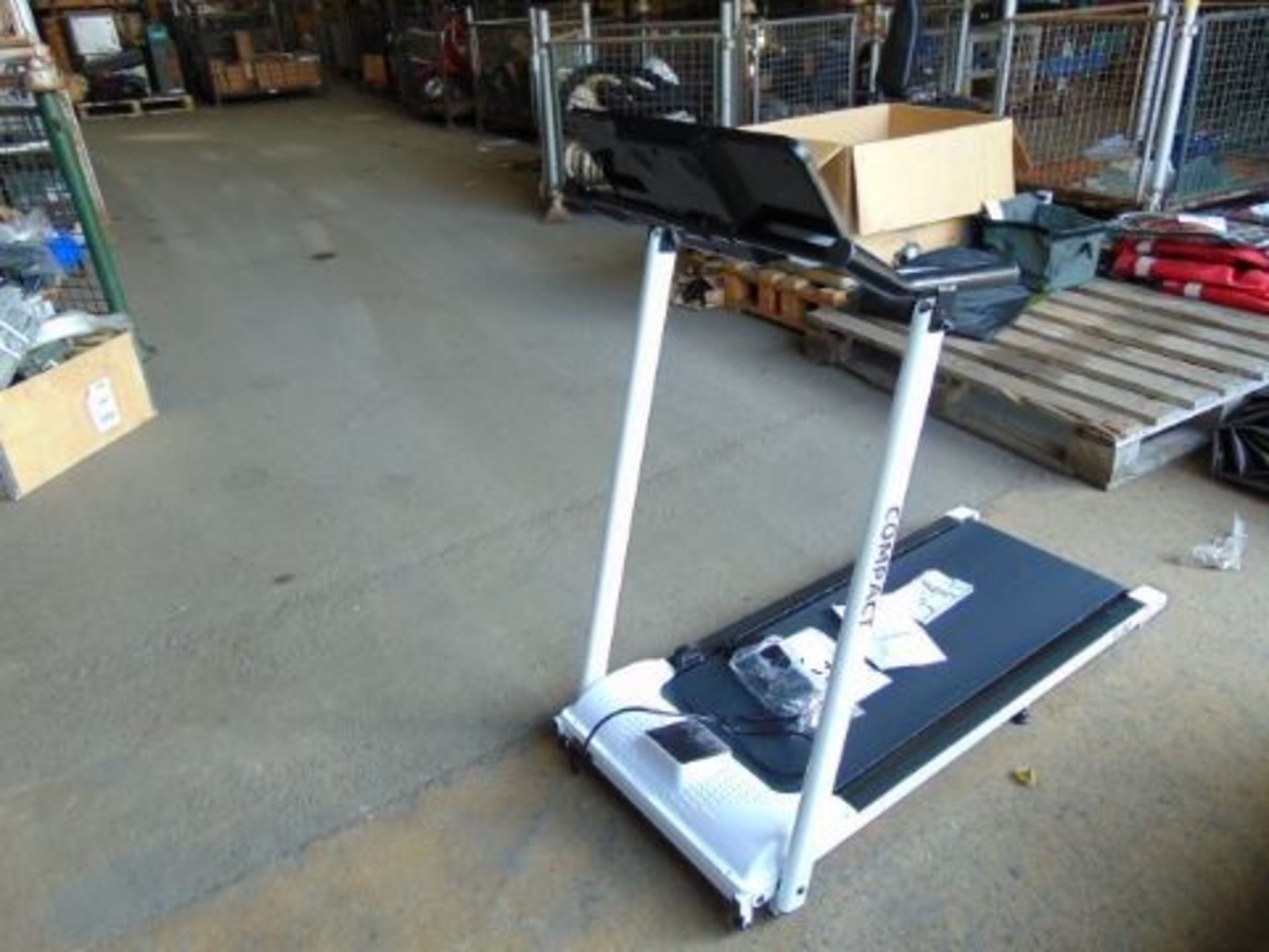 New Unused Compact 240 volt Fold up Tread Mill with Digital Controls, Programs, etc - Image 2 of 10