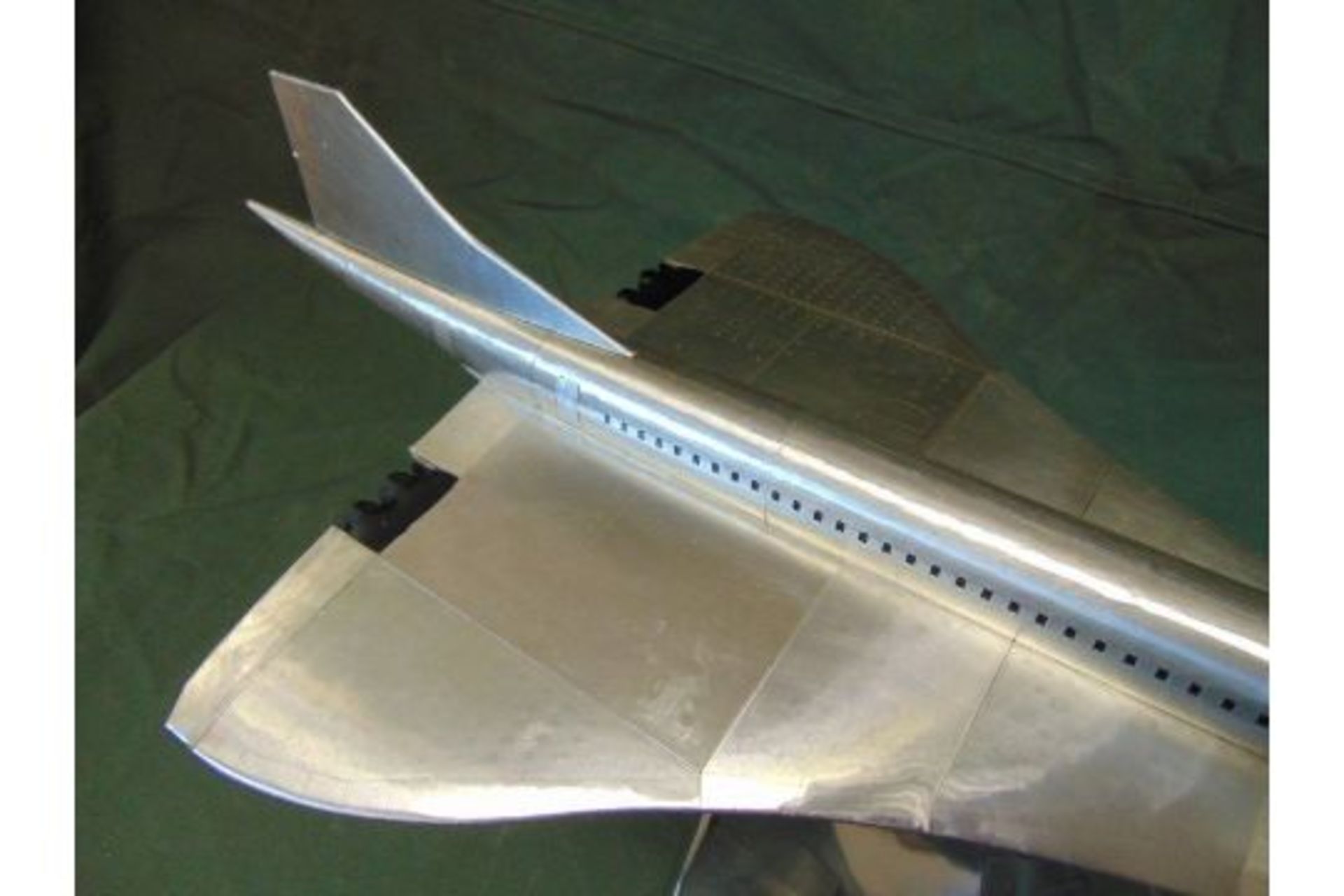 NEW JUST LANDED Large Aluminium Concorde Model - Image 8 of 14