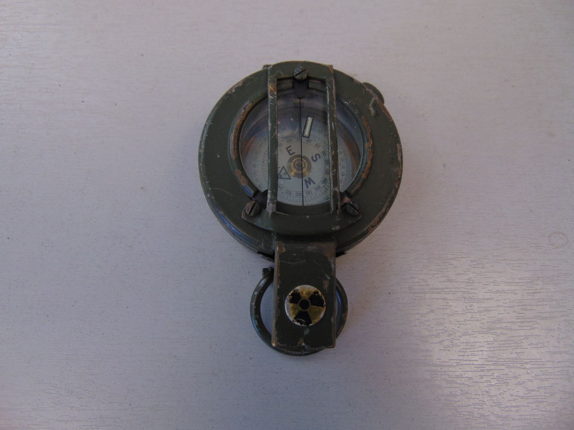 STANLEY LONDON BRITISH ARMY ISSUE BRASS COMPASS IN MILS NATO MARKS - Image 3 of 4