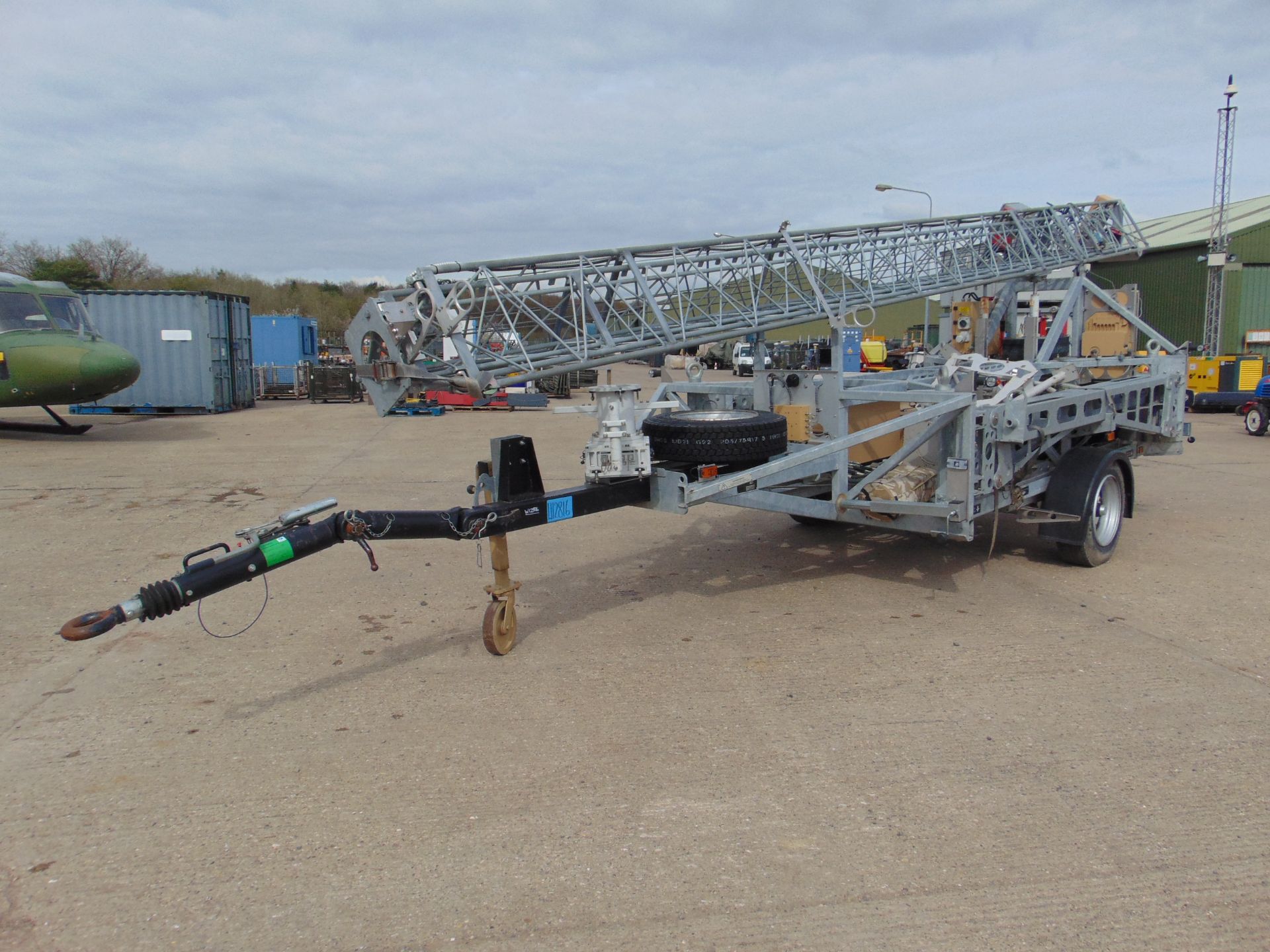 Ex Reserve Sesanti Mobile Surveillance/Communications Tower 21m High Mounted on Single Axle Trailer - Image 3 of 43