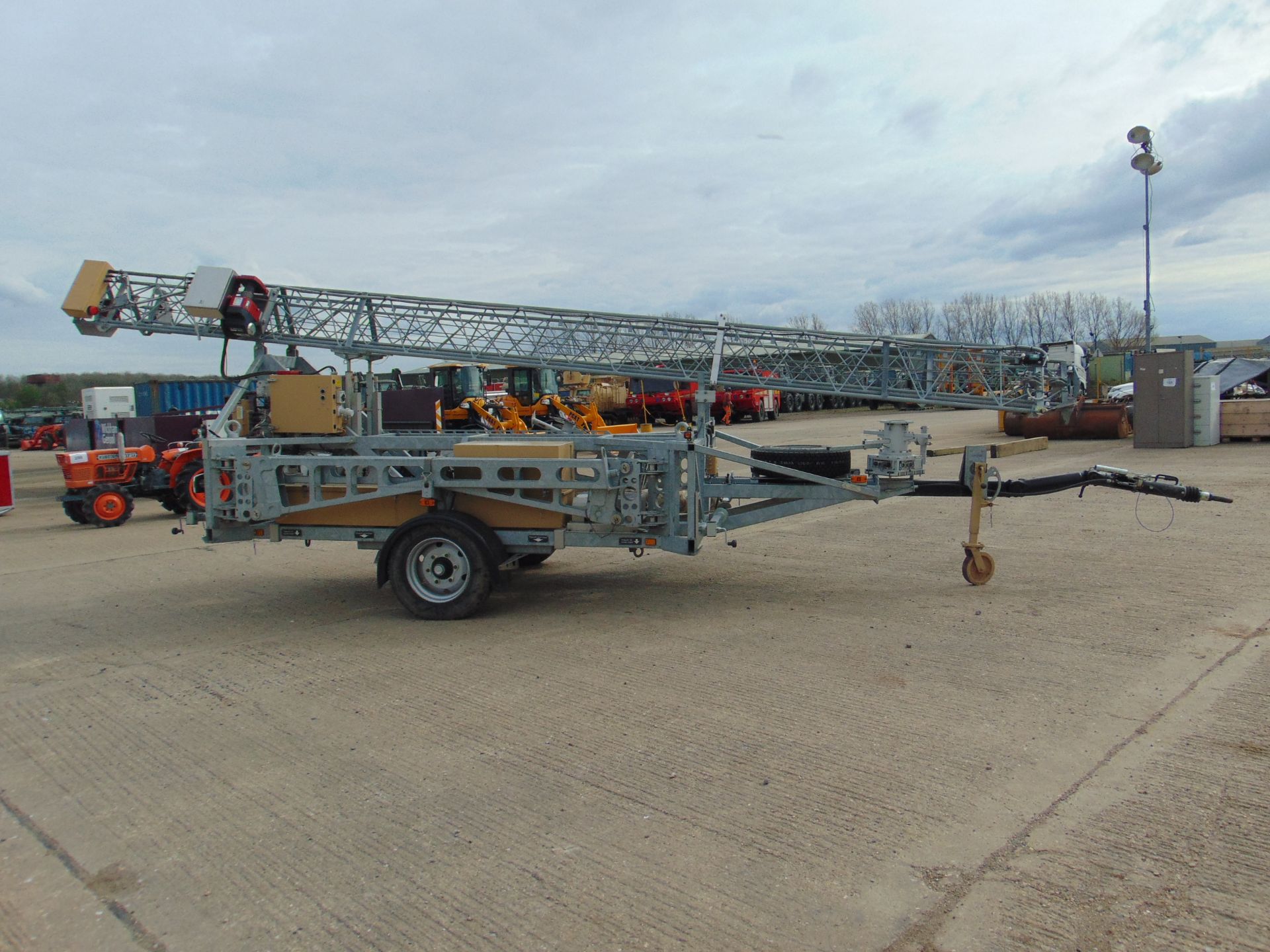 Ex Reserve Sesanti Mobile Surveillance/Communications Tower 21m High Mounted on Single Axle Trailer - Image 8 of 43