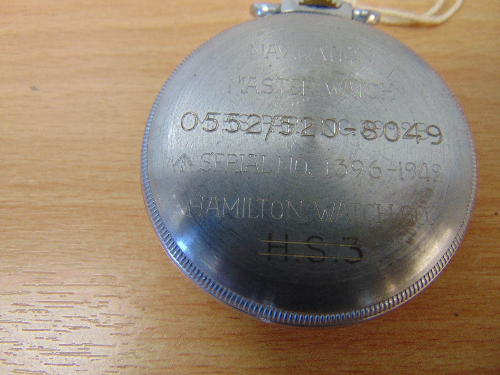 V.Rare Hamilton 22 Jewels Master Navigator Watch Marked US Govt and 0552 Royal Navy - Image 5 of 7