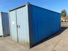 20ft Secure Storage Shipping Container C/W Electrics, Lights, Forklift Pockets etc