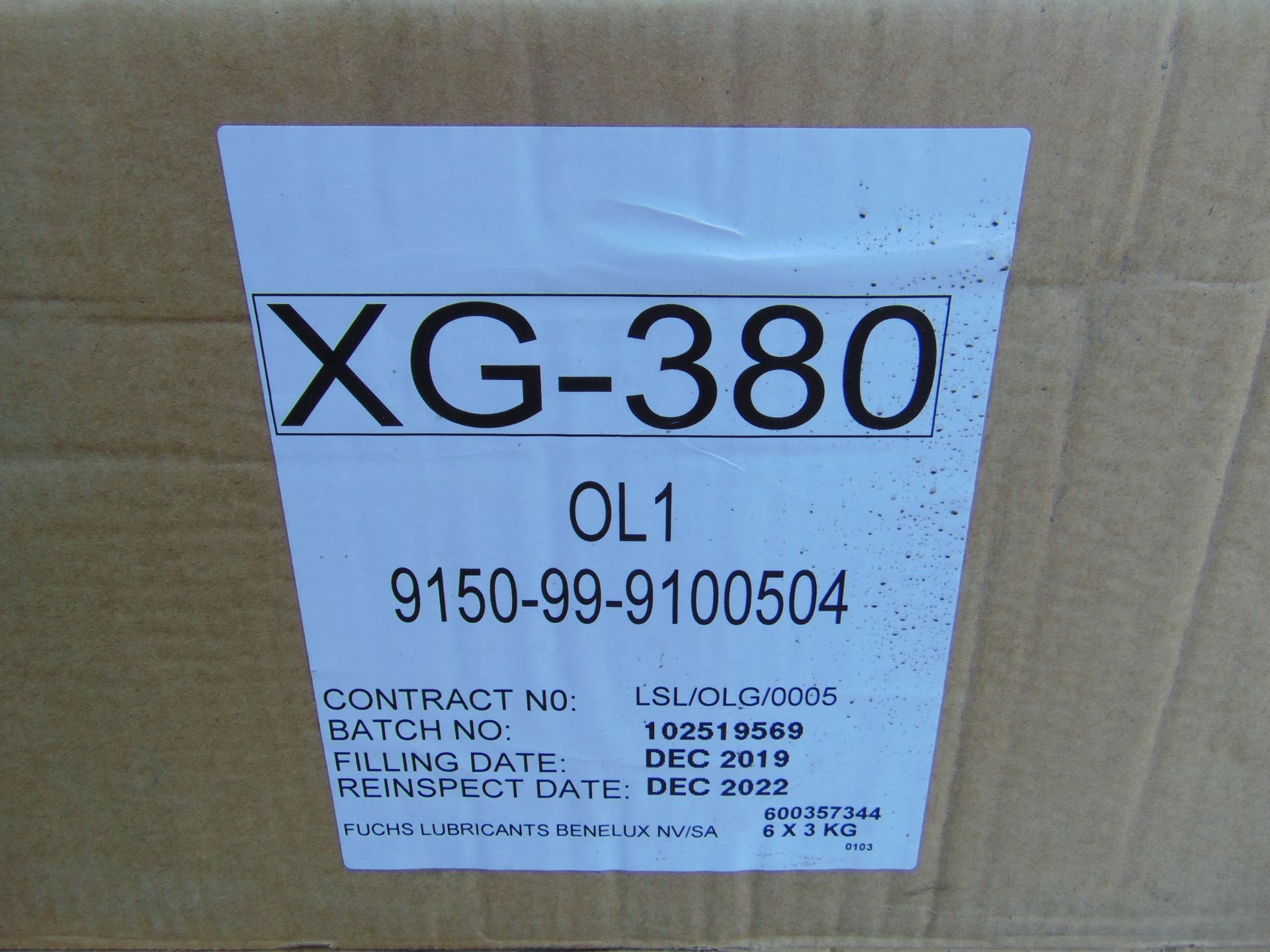 6x 3Kg Drums of XG-380 Grease for use at high temperatures for high bearing loads - Bild 2 aus 3