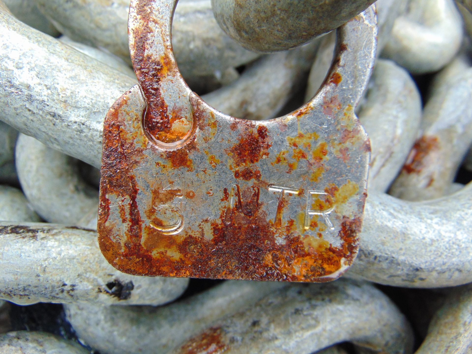 4 x 5m Galvanised Mooring Chain Assys - Image 4 of 4