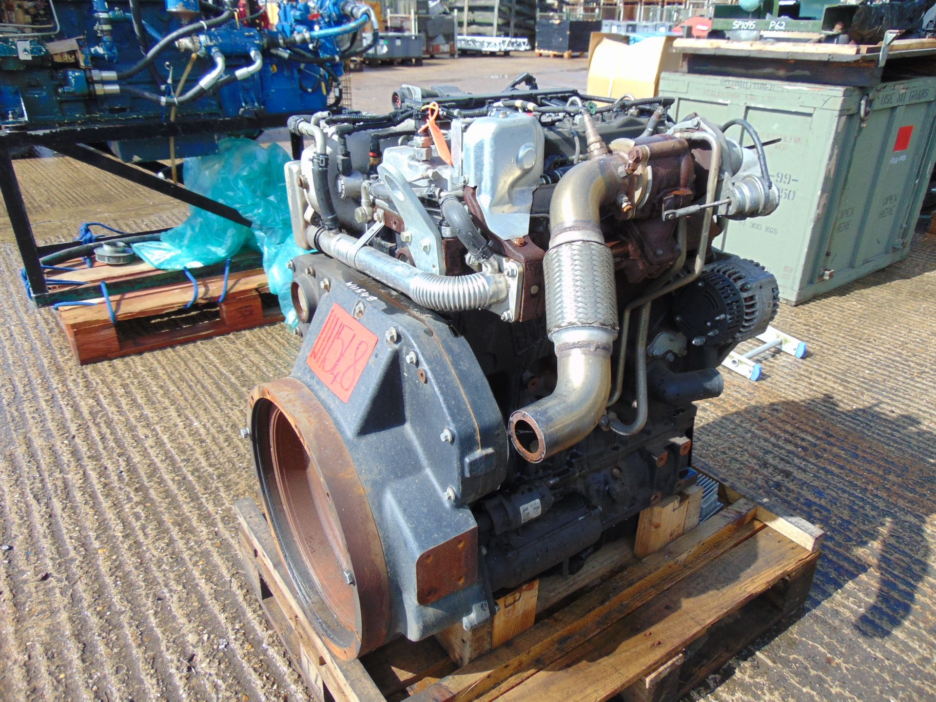 Perkins 4 Cylinder Turbo Diesel Engine for JCB as shown - Image 6 of 9