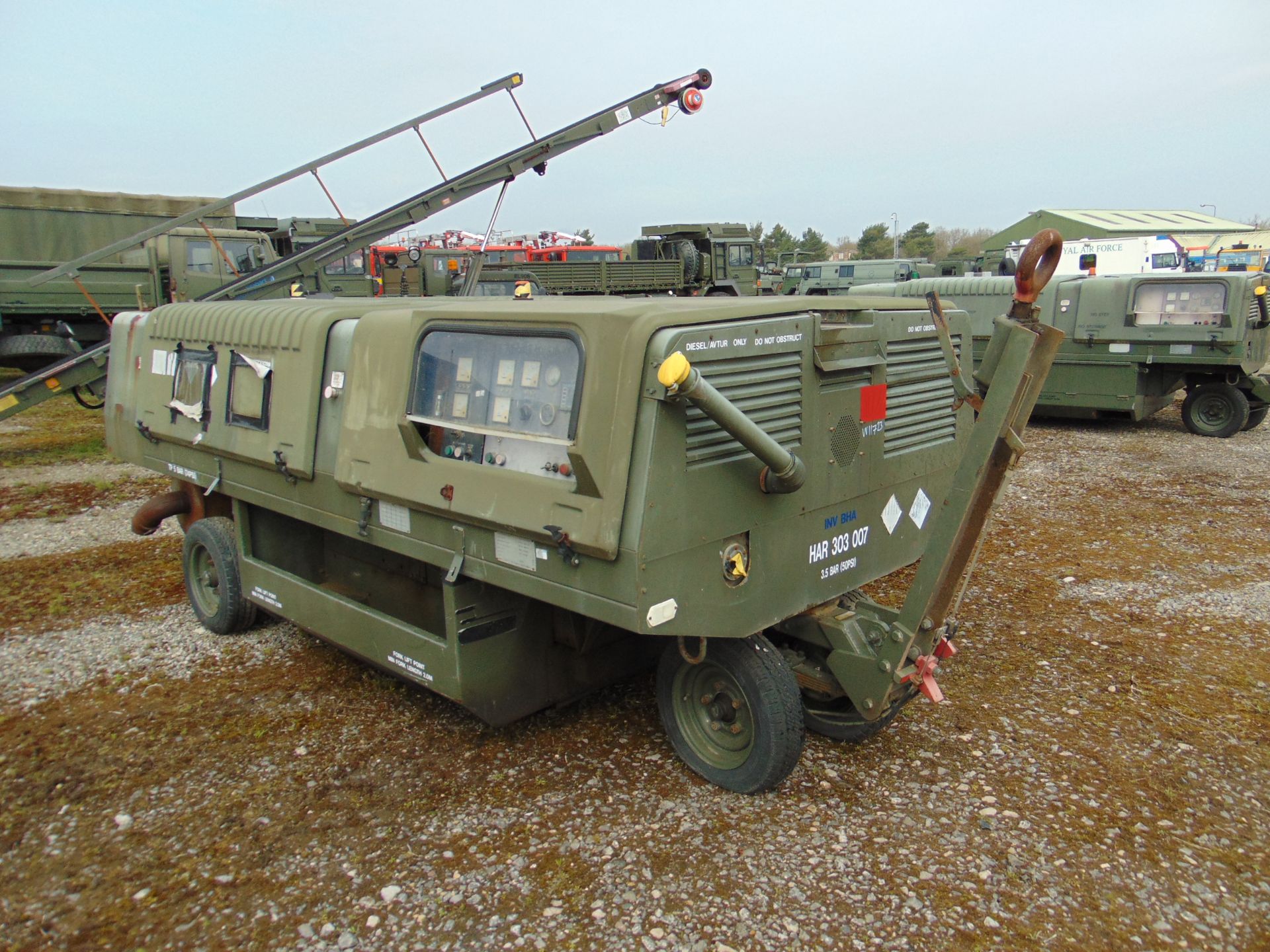 60 KVA plus 28 Vdc Diesel GPU Generator fitted Cummins 6 cly Diesel 3600 hrs From RAF - Image 7 of 17