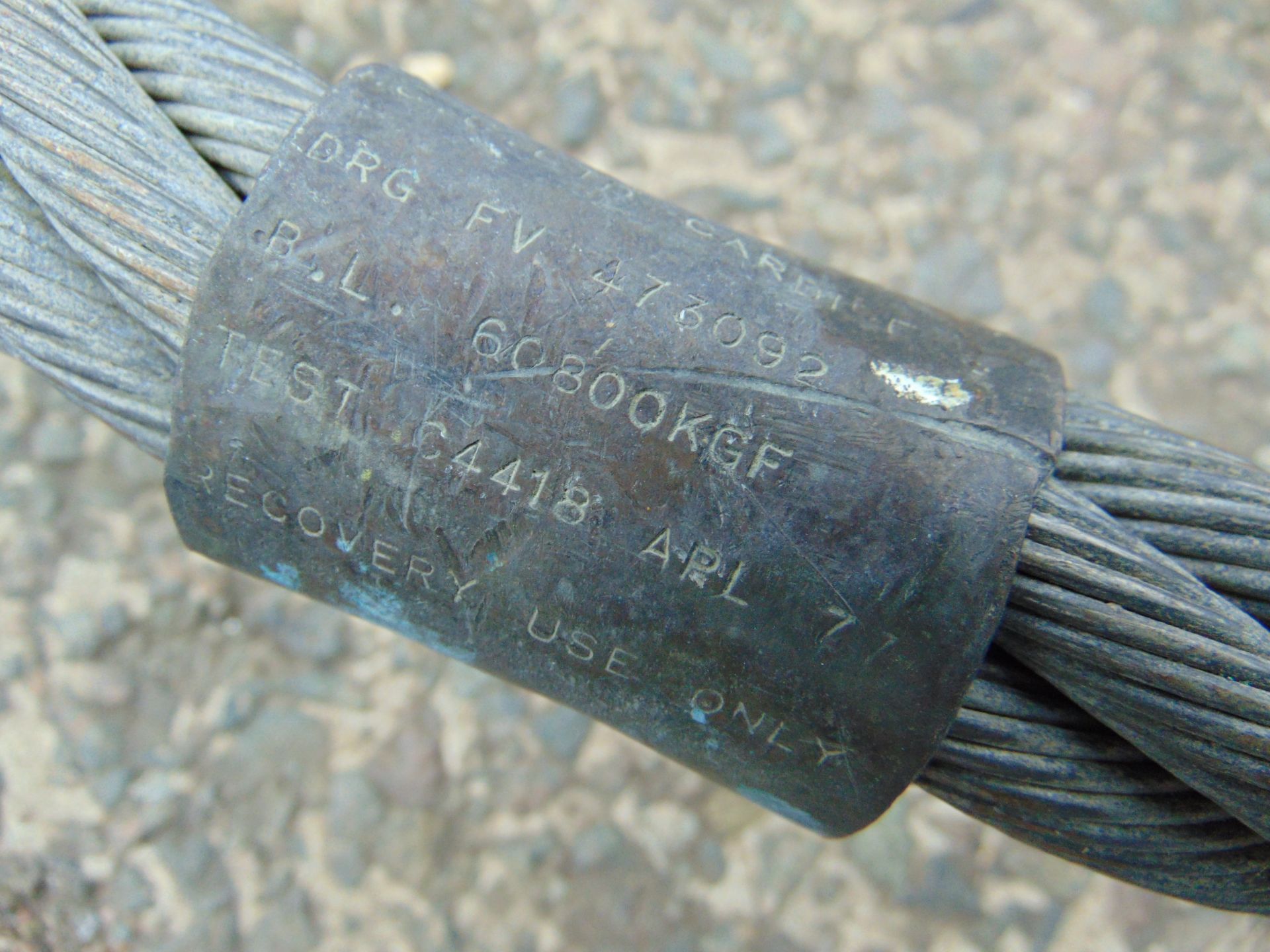 Large Recovery Wire Rope, as used on Main Battle Tanks - Image 5 of 5