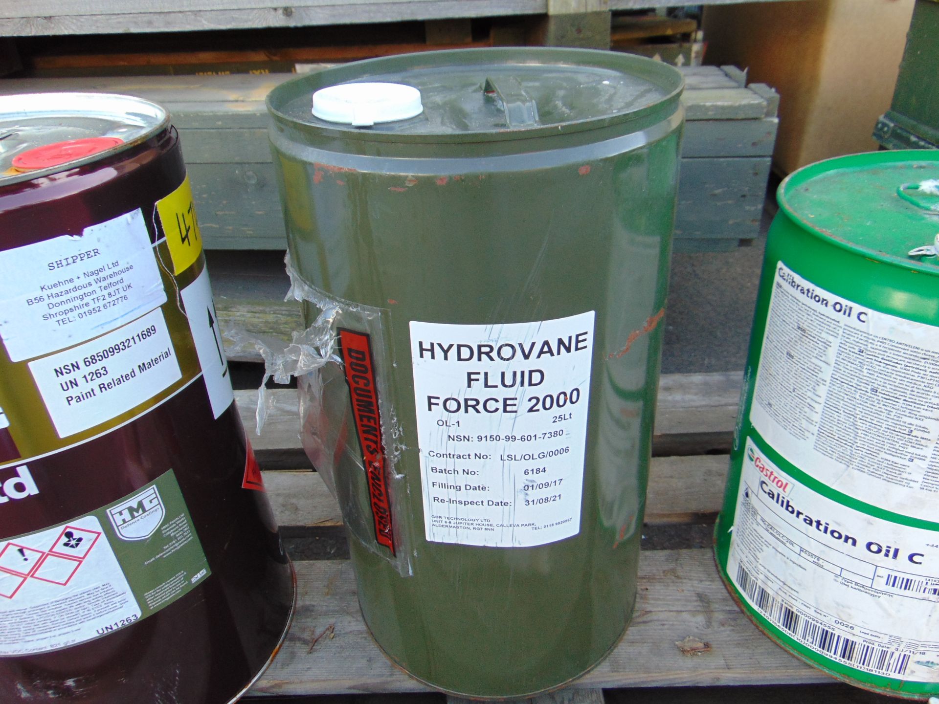 1x 25 litre Drum of Hydrovane Fluid Force 2000