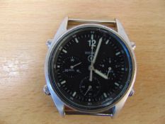 Seiko Gen 1 Pilots Chrono RAF Issue, Dated 1988 - Harrier Force Issue Watch Nato Marks