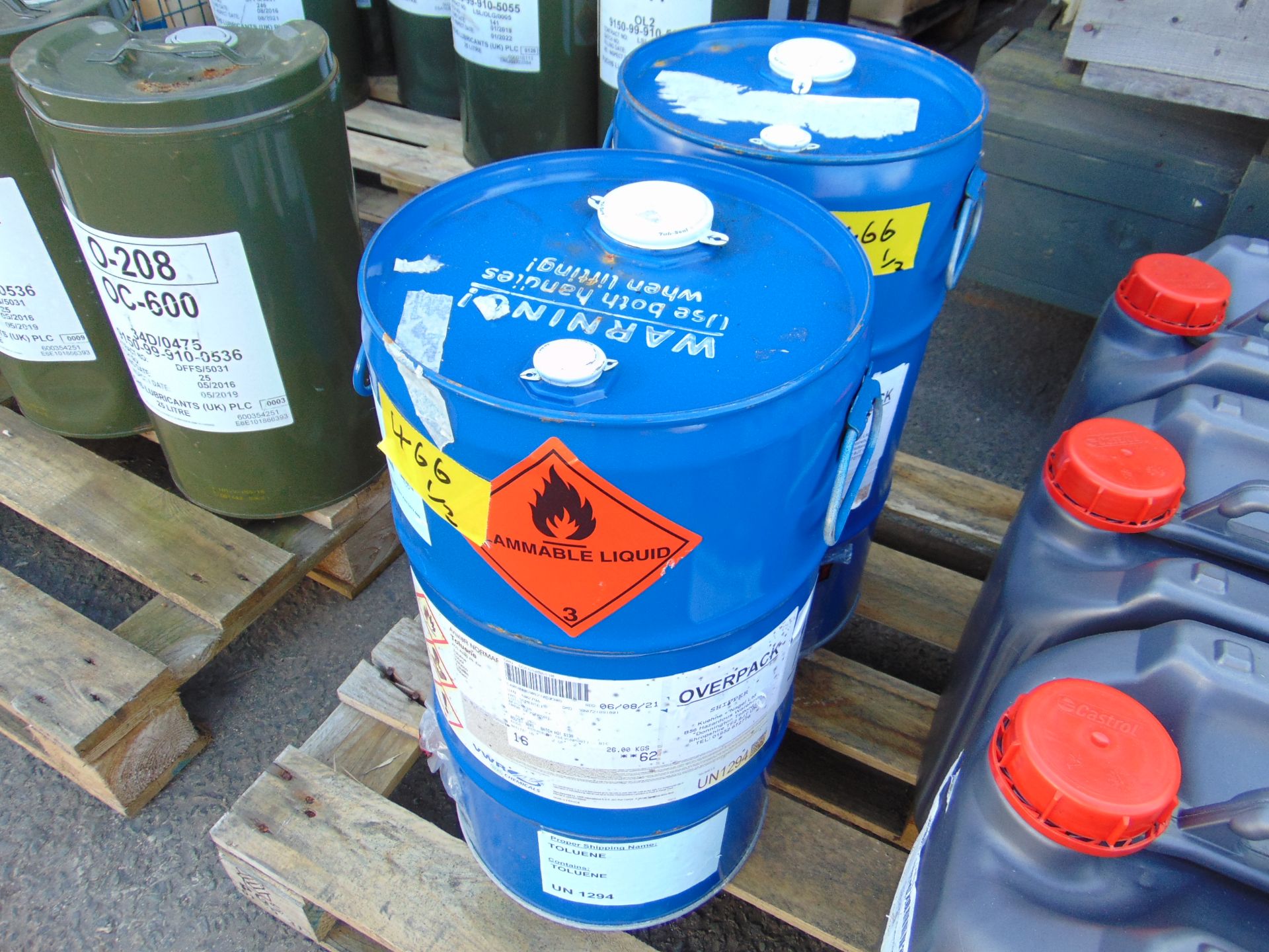 2x 25 litre Drums of Toluene