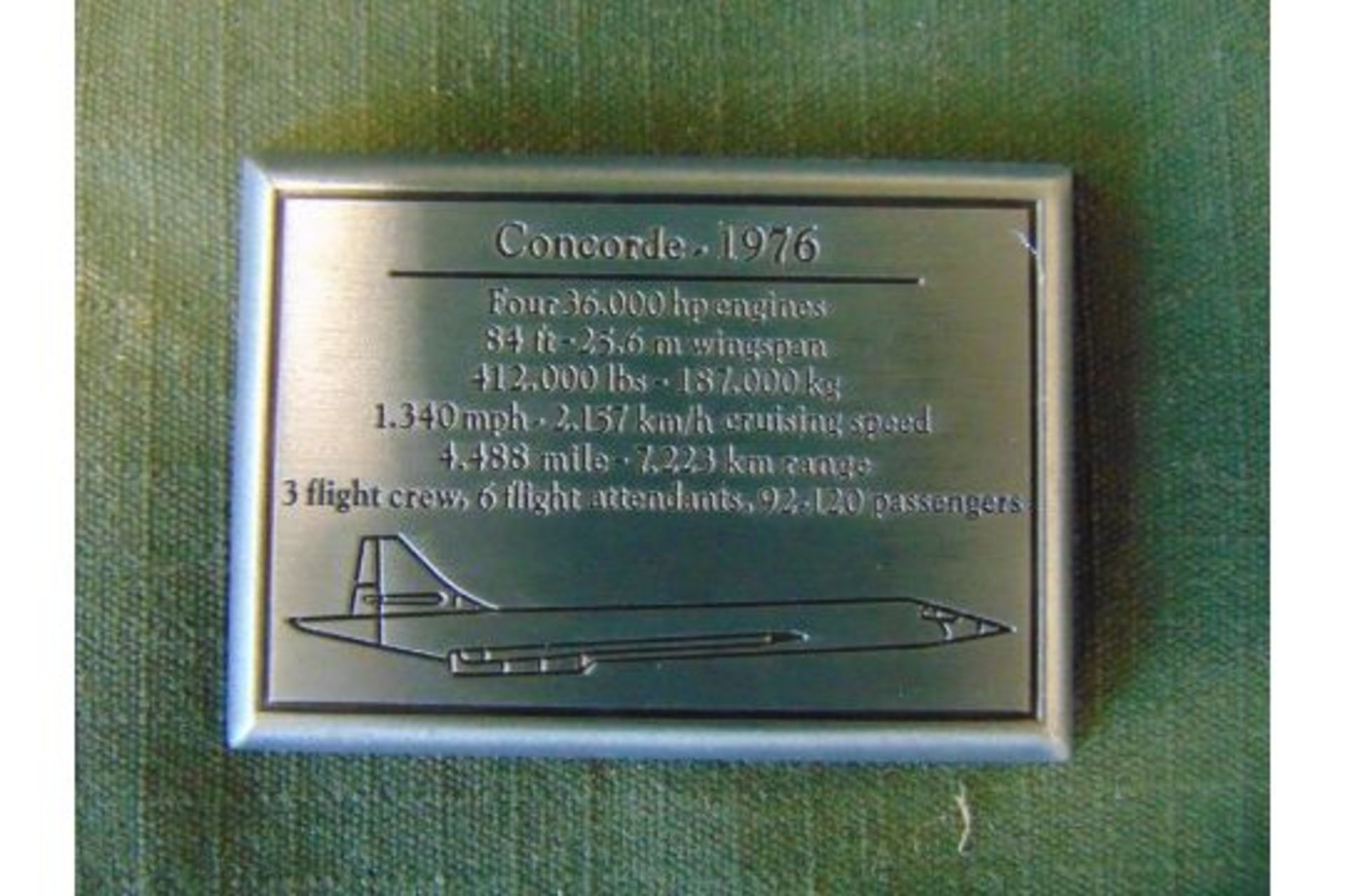 NEW JUST LANDED Large Aluminium Concorde Model - Image 14 of 14