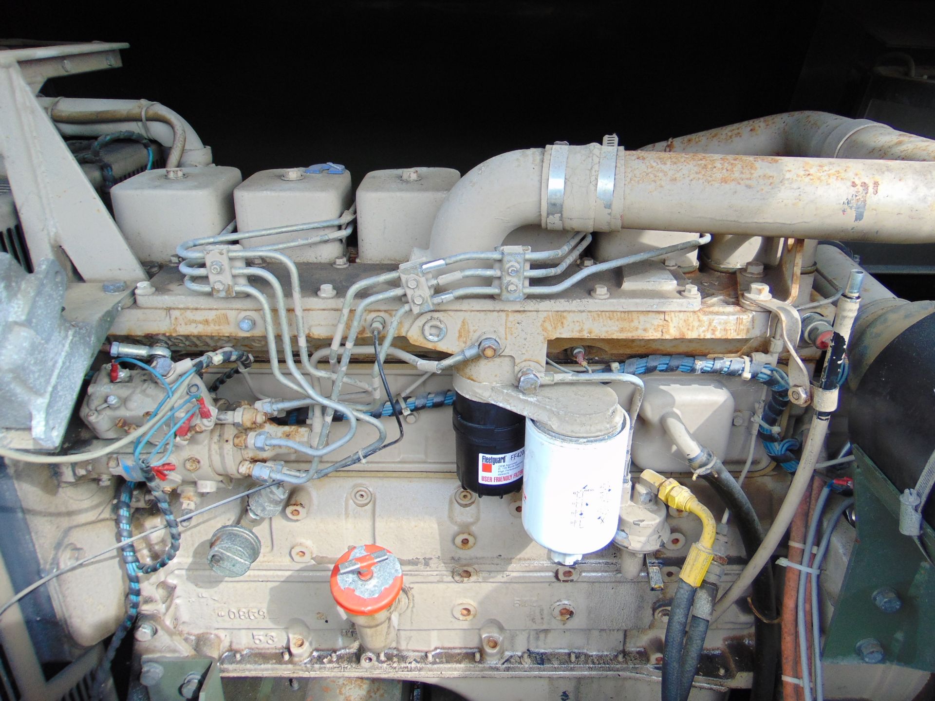 60 KVA plus 28 Vdc Diesel GPU Generator fitted Cummins 6 cly Diesel 3600 hrs From RAF - Image 13 of 17