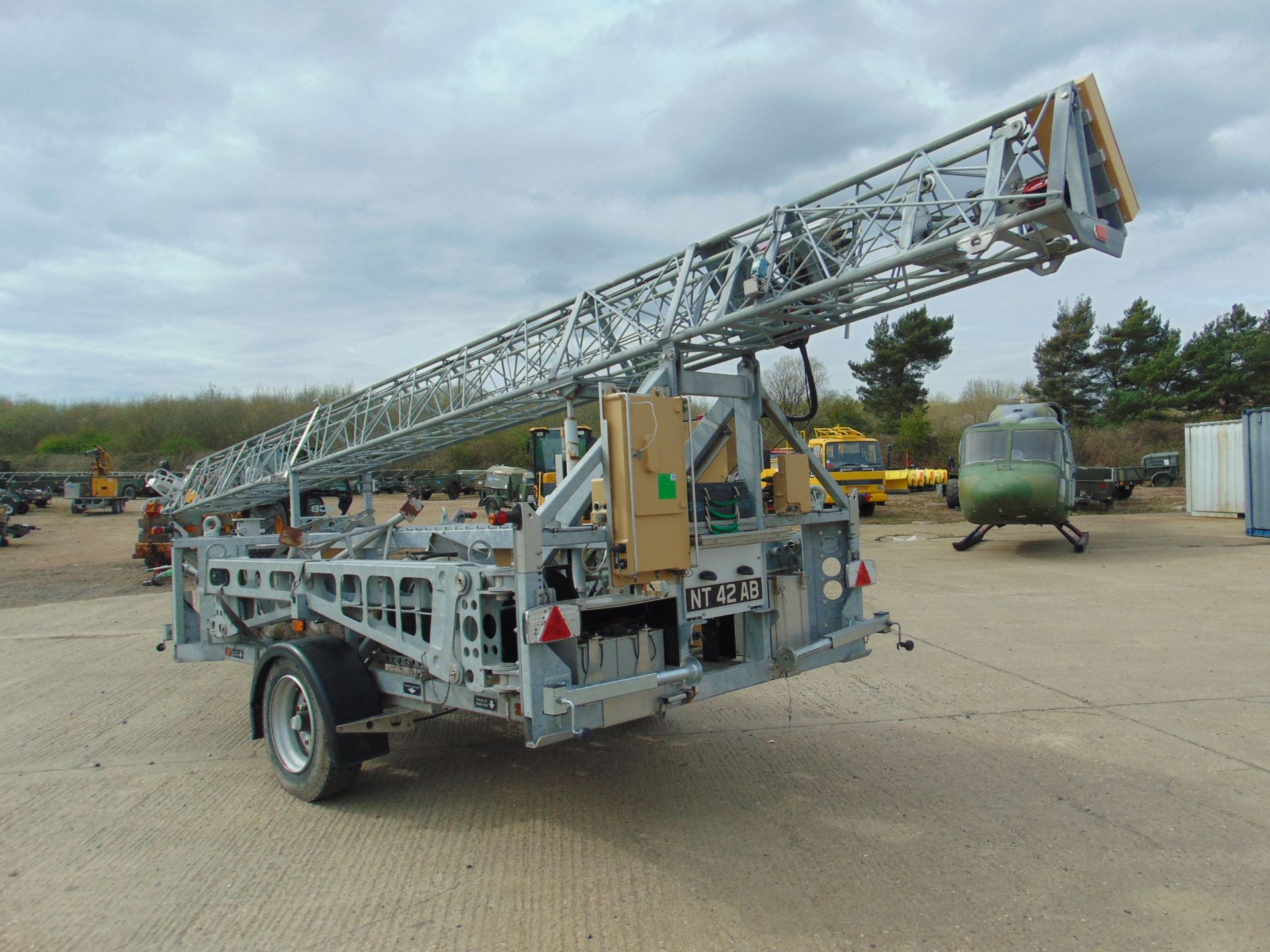 Ex Reserve Sesanti Mobile Surveillance/Communications Tower 21m High Mounted on Single Axle Trailer - Image 5 of 43