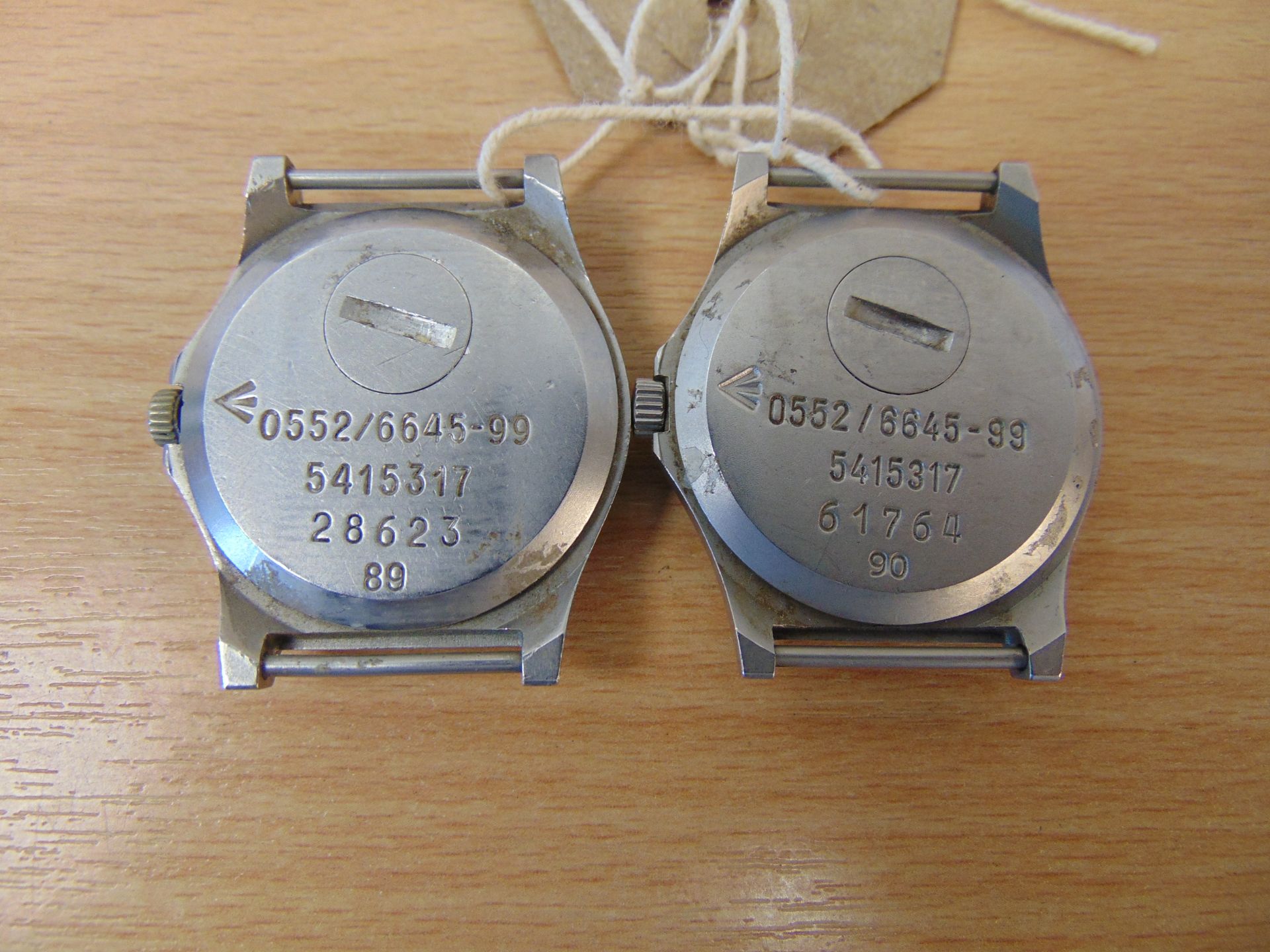 2x CWC 0552 Royal Marines / Navy issue Service Watches Nato Marks, Date 1989/1990, GULF WAR - Image 2 of 3