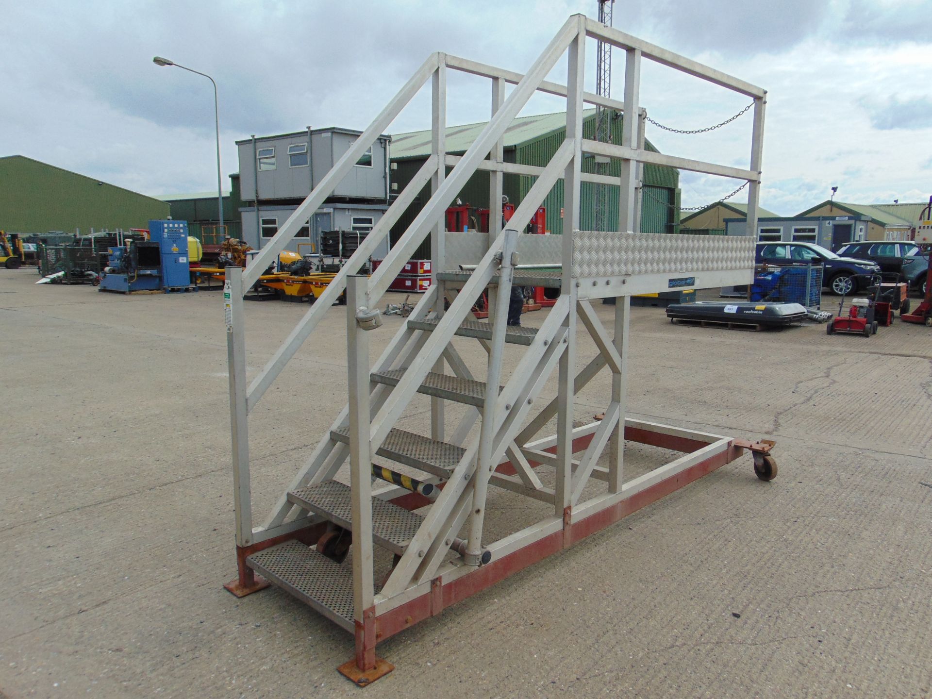 Global Platforms Aluminium 6 Step Mobile Access Platform 1.35m Platform Height - Image 2 of 13