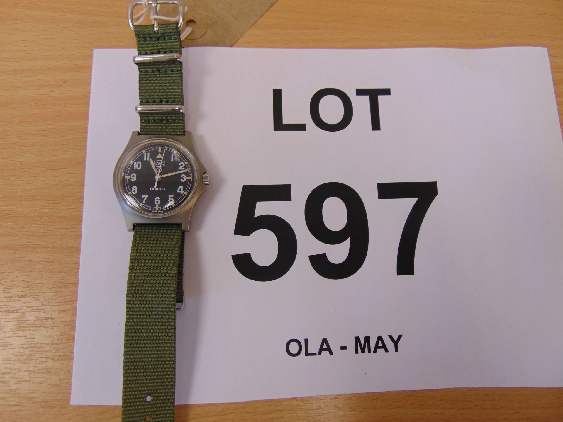 V Nice CWC W10 British Army Service Watch Nato Marks Date 1998, New Battery / Strap - Image 3 of 3