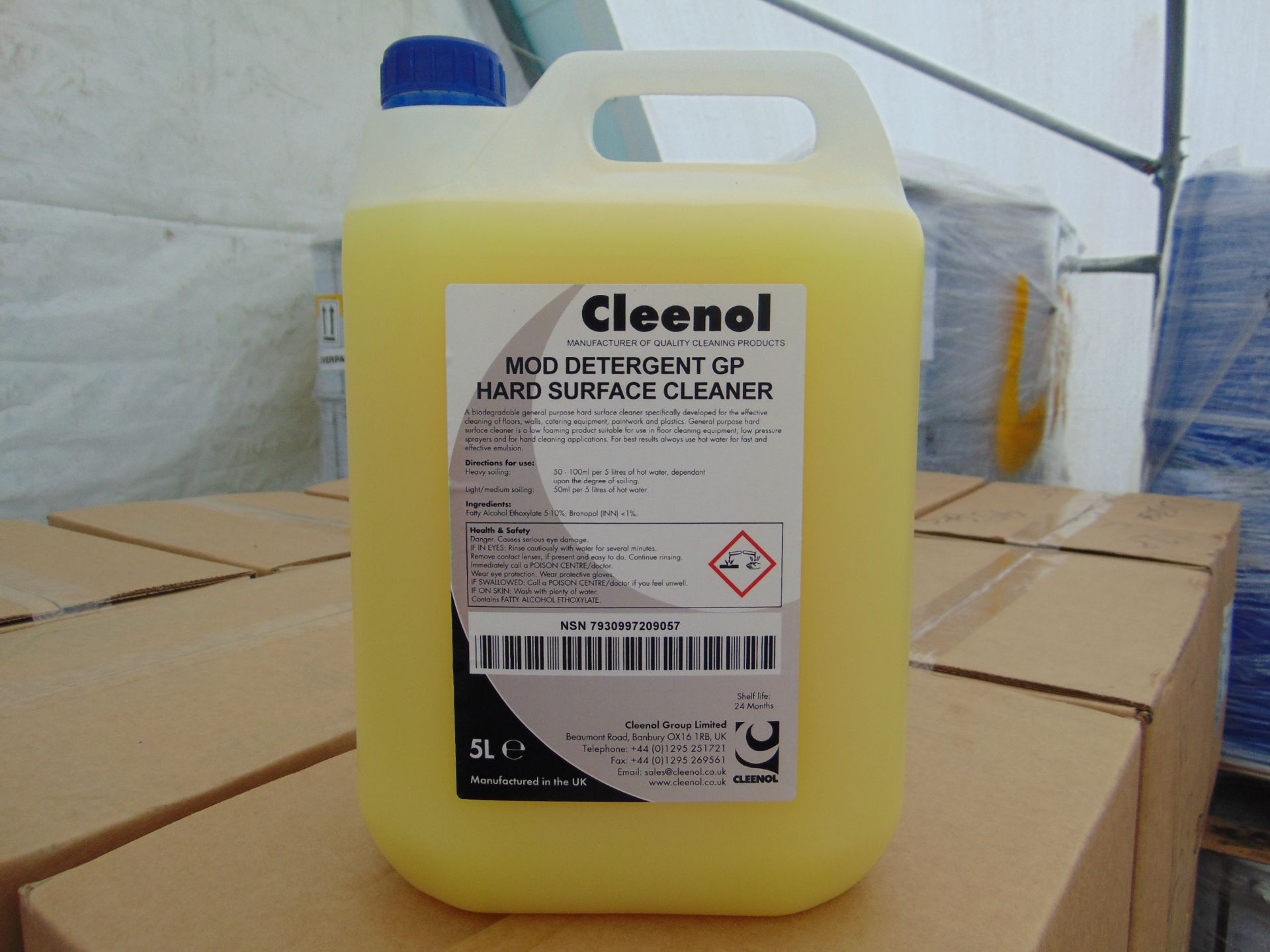 40x 5 Litre Drums of Cleenol Detergent General Purpose Hard Surface Cleaner - Image 2 of 4