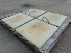 4x Heavy Duty Outrigger Pads