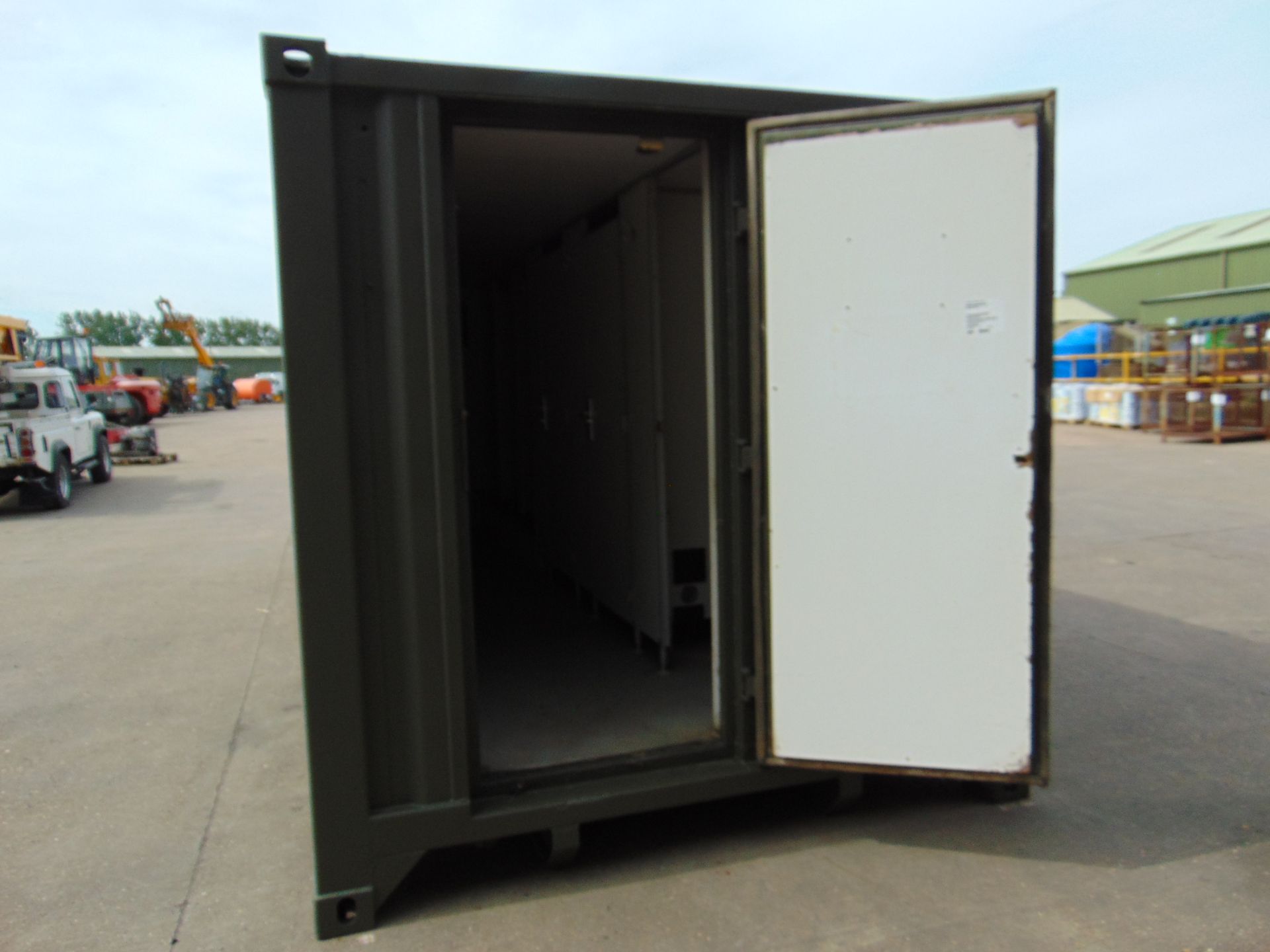 Demountable Front Line Ablution Unit in 20ft Container with hook loader, Twist Locks Etc - Image 9 of 32