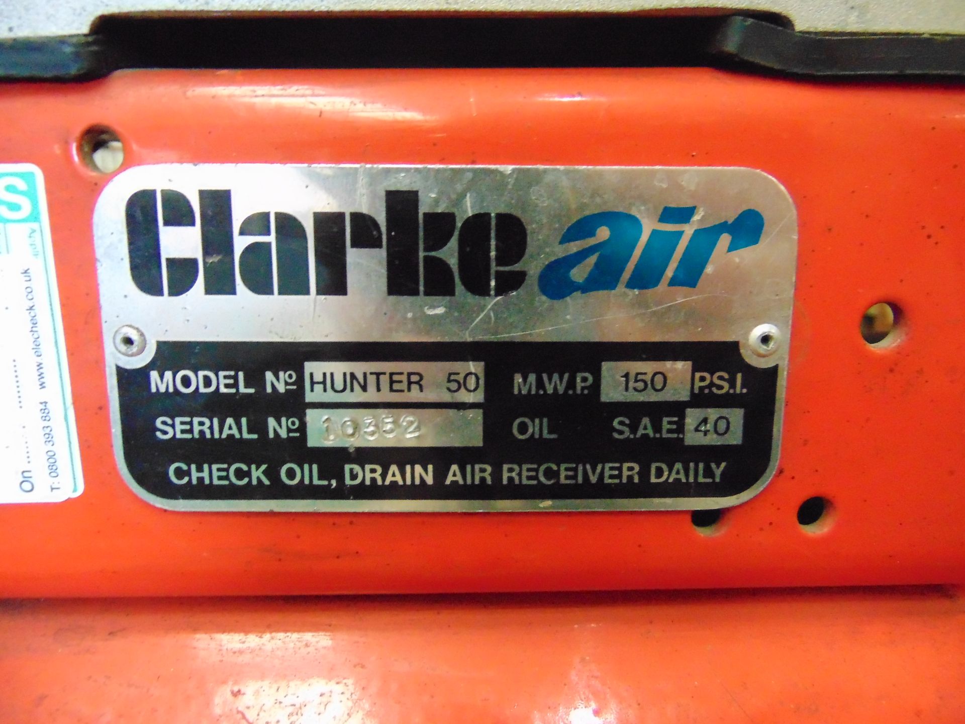 Clarke Hunter 50 Air Compressor - Image 7 of 7