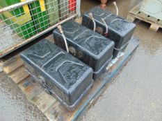 3x 20 Litre Boat Fuel Tanks for Ribs Etc. with quick release fittings.